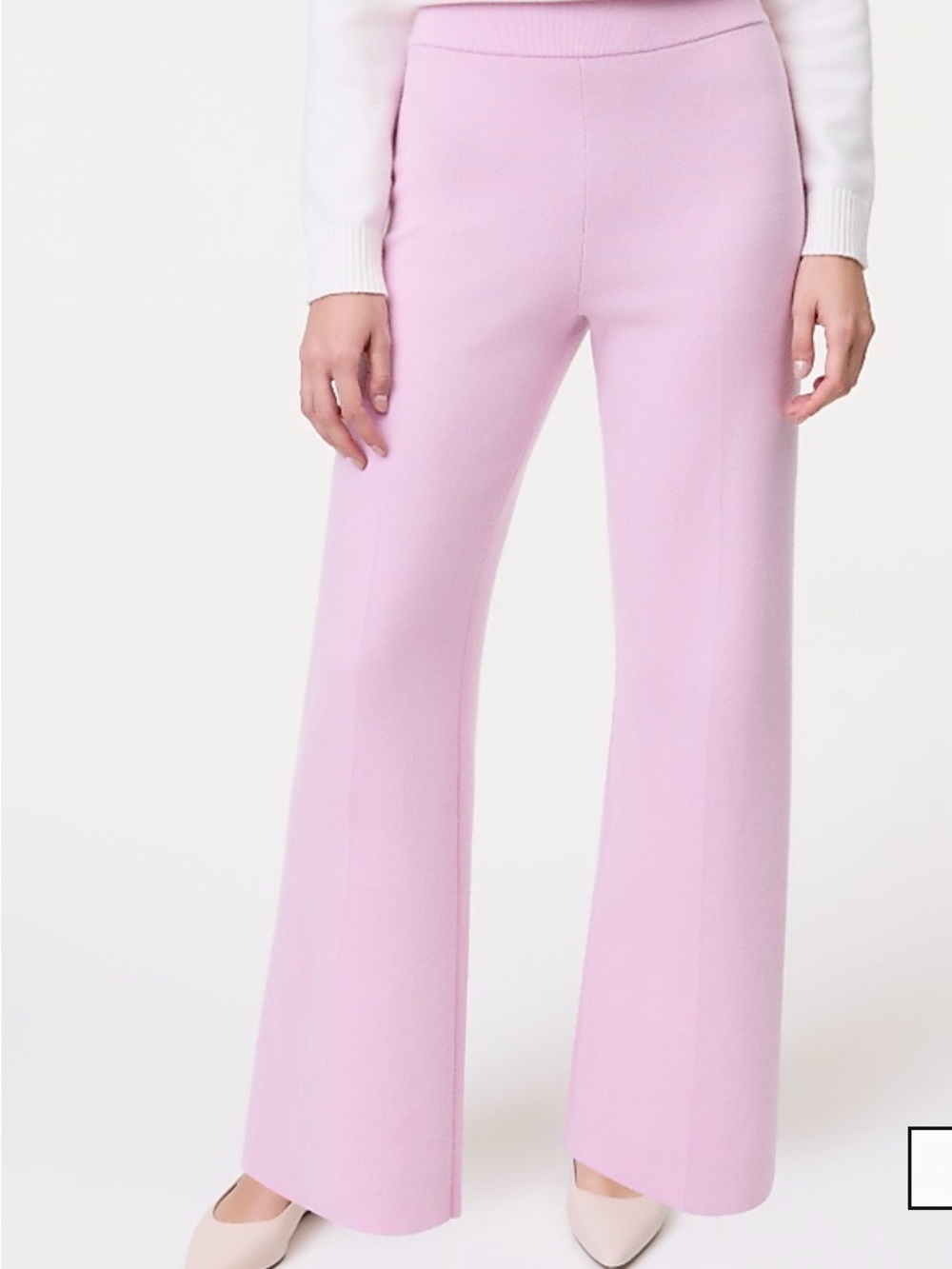Ann Taylor Weekend Easy Fit Wide-Leg Sweater Pant —NWT